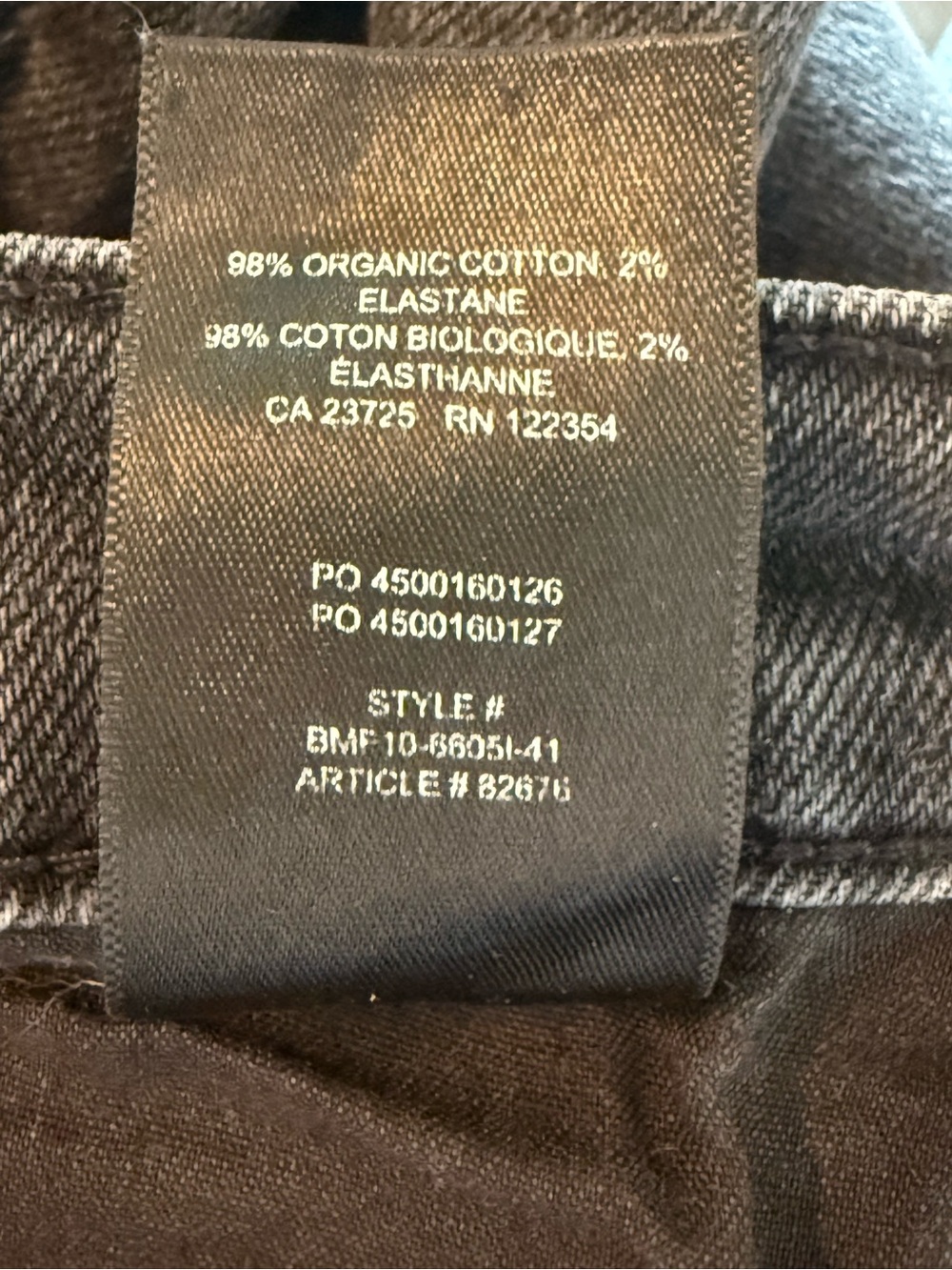 Denim Forum the Arlo High Rise Straight Leg Faded Black Jeans Size 31 - Picture 13 of 17